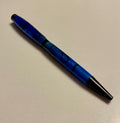 Slimline Twist Ballpoint Pen – Blue & Black Swirl