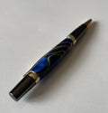 Sierra Twist Ballpoint Pen – Dark Blue & Yellow Swirl